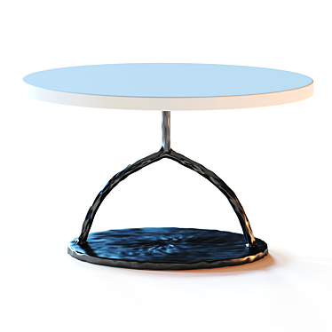 Modern Elegance: Holly Hunt Fer Side Table 3D model image 1 