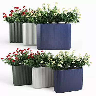 Nerium Urban Planter 3D model image 1 