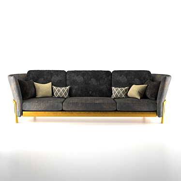 Triple Comfort Sofa 3D model image 1 
