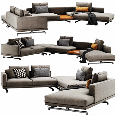 Modern Sectional Sofa by Molteni & C 3D model image 1 