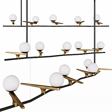 Modern Hanging Lamp: Lampatron Randy 3D model image 1 