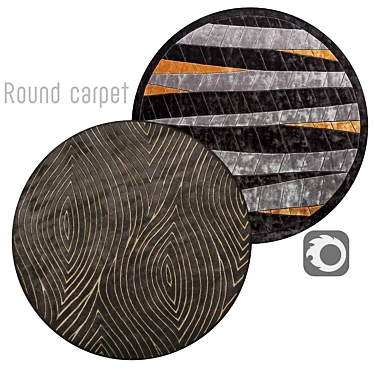 Circular Rugs Around 3D model image 1 