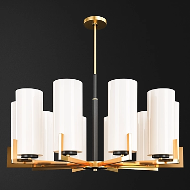 Elegant Fortano Chandelier 3D model image 1 