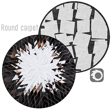 Circular Interior Rug 3D model image 1 