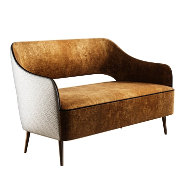 Elegant Collinet Scala Sofa 3D model image 1 