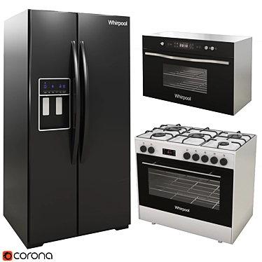 Whirlpool Appliance: Compact, Stylish, Efficient 3D model image 1 