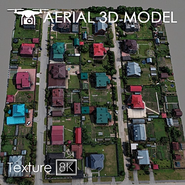 Title: 3D Aerial Landscape Model 3D model image 1 