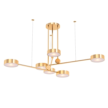 Sleek Zhishu Chandelier 3D model image 1 