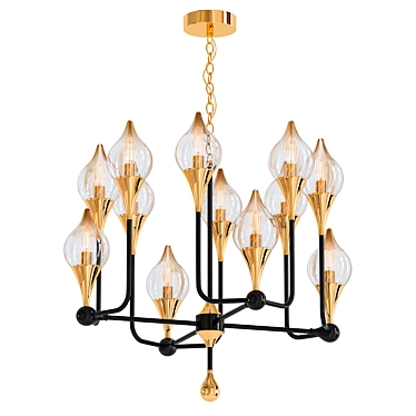 Elegant FLAME 2014 Design Lamp 3D model image 1 