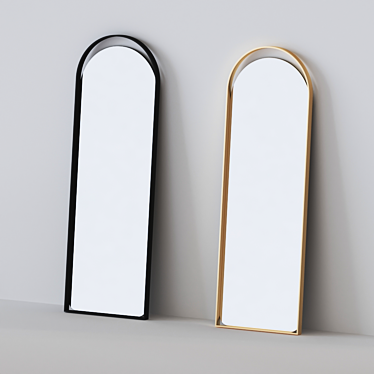 Aosta Arch Mirror: Modern Elegance 3D model image 1 