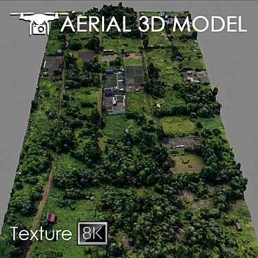 Aerial Landscape 3D Model 3D model image 1 