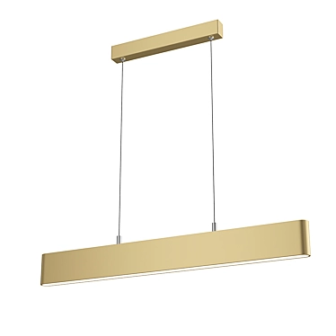 Gold Step Pendant Lamp: Modern Style 3D model image 1 