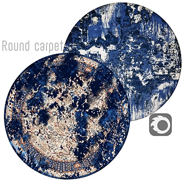 Circular Interiors Rug 3D model image 1 