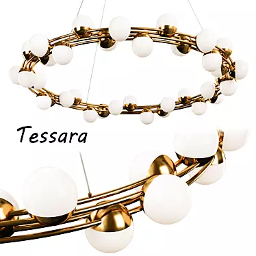 Elegant Tessara Hanging Lamp 3D model image 1 