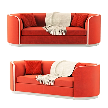 Modern Holly Hunt Edie Sofa 3D model image 1 