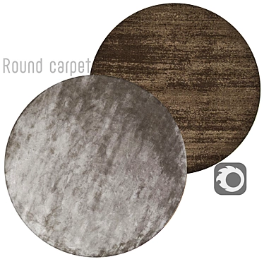 Circular Home Rug | Stylish Round Carpet 3D model image 1 