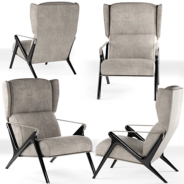 Montparnasse Armchair: Visionary Seating 3D model image 1 