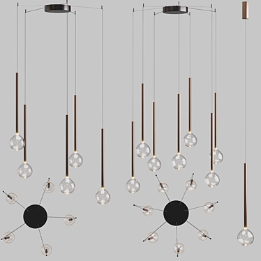 SOFI Pendant Lamp: Sleek & Stylish 3D model image 1 