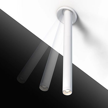 Ideal Lux Eye Swivel Ceiling Lamp - White/Black 3D model image 1 