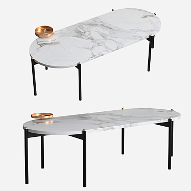 Modern Minimalist Coffee Table: Bix 3D model image 1 