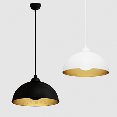 Modern Industrial Antenne Pendant Light 3D model image 1 