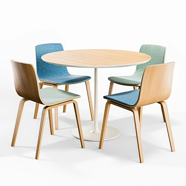 Arper AAVA 4 WOOD LEGS and Dizzy Table