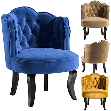 Modern 4Rooms Armchair 3D model image 1 