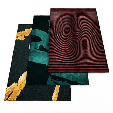 High-Resolution Modern Rugs - Set of 5 3D model image 1 