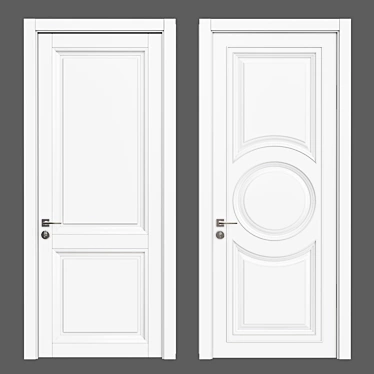 Modern Interior Door 3D model image 1 