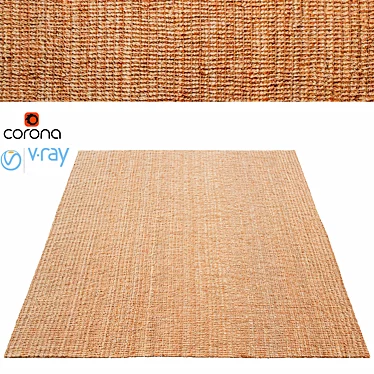 Natural Jute Rug by Serena & Lilly 3D model image 1 