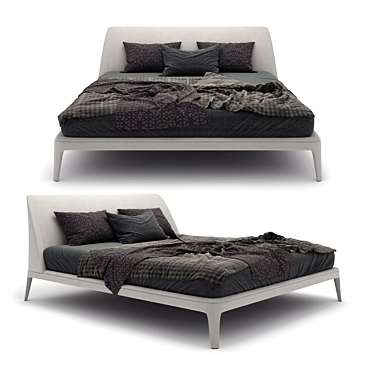 Modern Kelly Poliform Bed 3D model image 1 