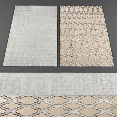 Modern Rug Collection 3D model image 1 