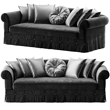 Elegant Modern Sofa: Gianfranco-Ferre_STEPHANY 3D model image 1 