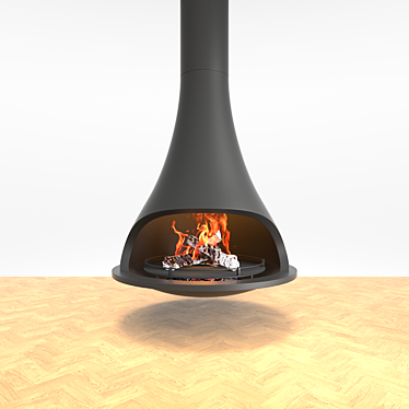 Tatiana Mosaic Electric Fireplace 3D model image 1 