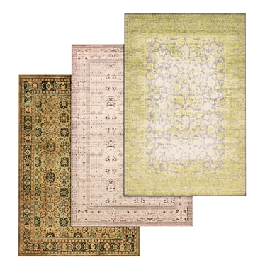 Luxury Carpets Set 3D model image 1 