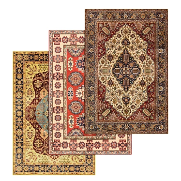 1942 Carpets Set: High-Quality Textures for Close and Far Perspectives 3D model image 1 