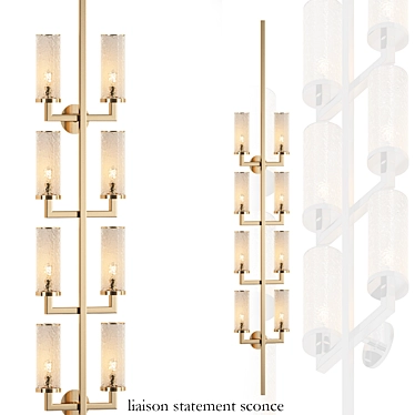 Elegant Liaison Sconce 3D model image 1 