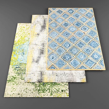 Bundle of 6 High-Quality Carpets 3D model image 1 