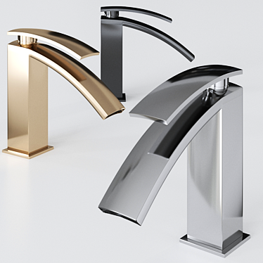 Moon Mono: Stylish Italian Faucet by Zazzeri 3D model image 1 