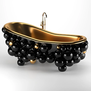 Newton Bathtub - Art Deco Style Luxury Bath 3D model image 1 