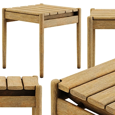 Eucalyptus Simja Side Table: Aesthetic and Versatile 3D model image 1 