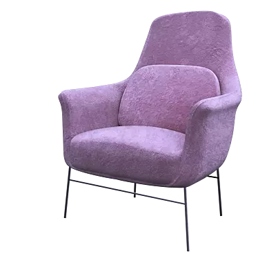 Sleek Contemporary Chair 3D model image 1 