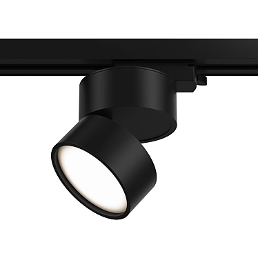 Sleek and Adjustable Track Lamp 3D model image 1 