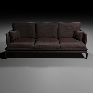 Cycles Render Blender Sofa 3D model image 1 