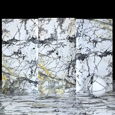 Apex Granite: 6 Texture Slabs 3D model image 1 