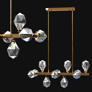 Elegant LISERNO Chandelier by Romatti 3D model image 1 