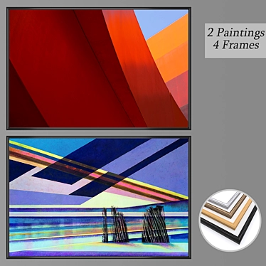 Elegant Wall Art Set 3D model image 1 