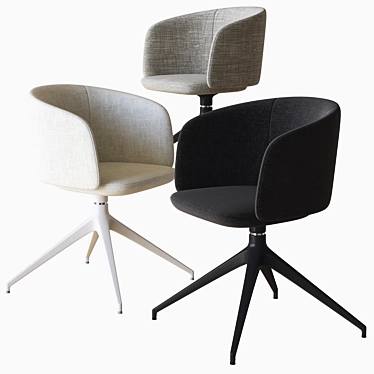 Elegant Grace Chair: Stylish 3D Model 3D model image 1 