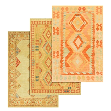 Title: 1952 Vintage Carpet Set 3D model image 1 