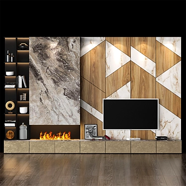 Sleek TV Stand - Modern Design 3D model image 1 